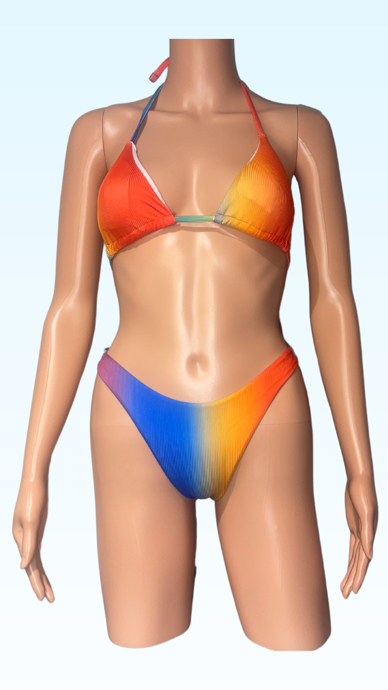 Multicolor Bikini Two Piece